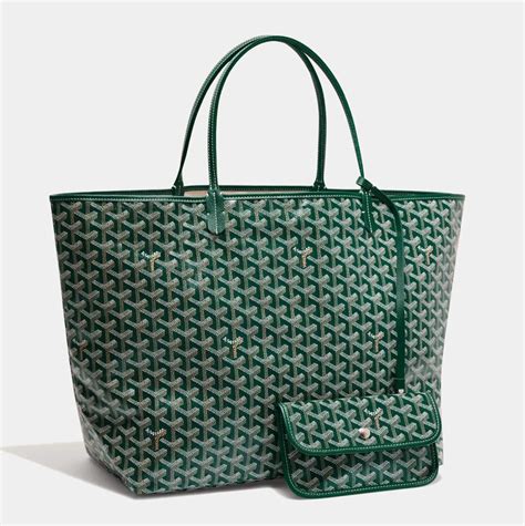 goyard green tote price|goyard st louis tote pm green.